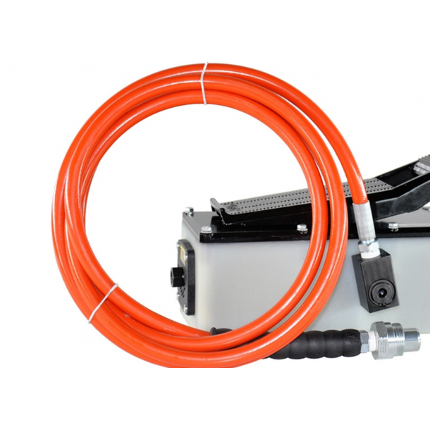 Slange f/Hydr. Fodpumpe 3 mtr. gul m/kevlar