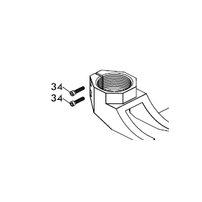 Skrue f/nb t/Kanttrdslsner Hydr. 5191597 #34