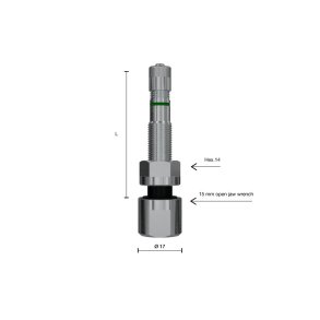 TPMS Alcoa Ventil 17.5-48x9.7mm Lige 1309H