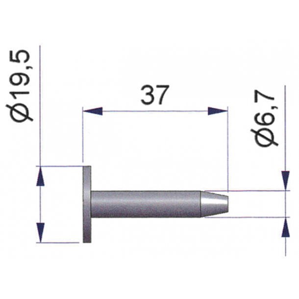 Plastprop for Truck hjul 37mm