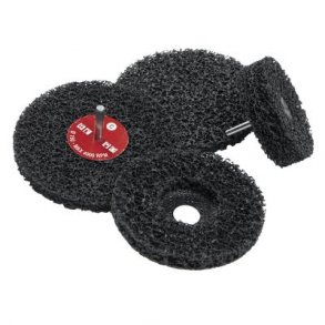 Kunststof Slibeskive 100mm 6mm skaft